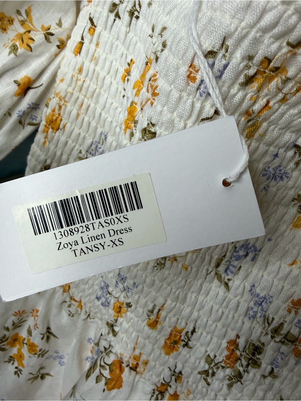 Reformation Zoya Linen Floral Mini Dress XS Cottagecore Puff Sleeve - Picture 3 of 6